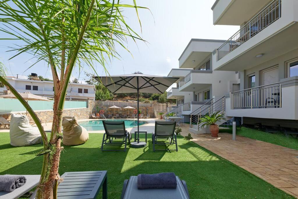 Superior Family Apartment W/Pool Dining Area Stavromenos Exteriér fotografie